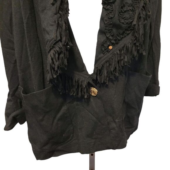 2/$20 Vintage 90s Heritage House 100% Wool black cardigan - Picture 6 of 8